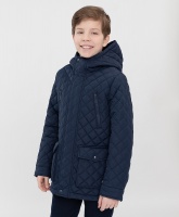 Куртка с капюшоном синяя Button Blue, школьная форма для мальчиков  фото, kupilegko.ru